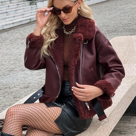 Shearling Moto Jackets